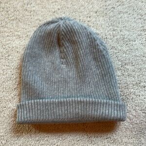 Athleta Gray Ribbed Beanie